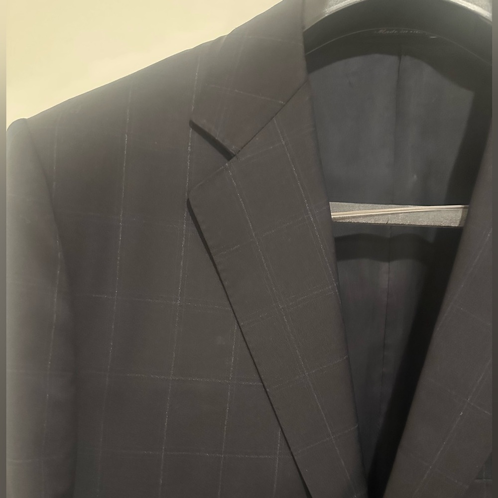 Canali Men's Black and White Blazer Size 52 - Picture 2 of 8